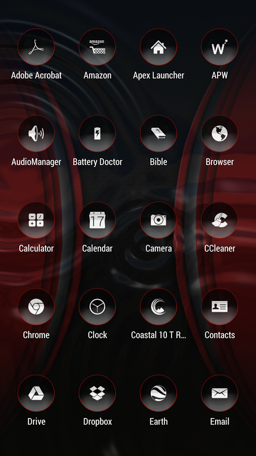Coastal 10 T Red - Icon Pack