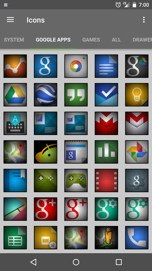 Dark Strokes (Launcher Theme)