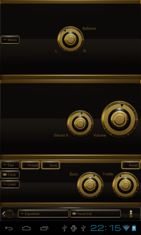 elegance Poweramp black skin