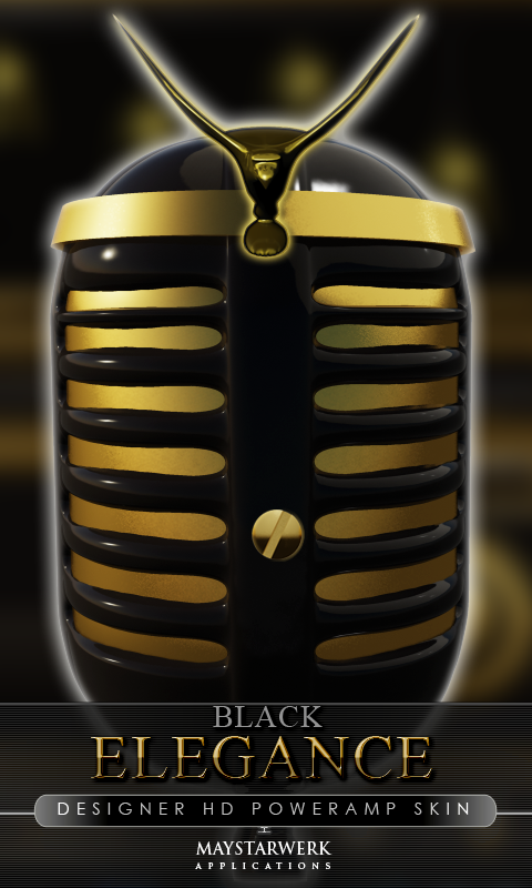 elegance Poweramp black skin