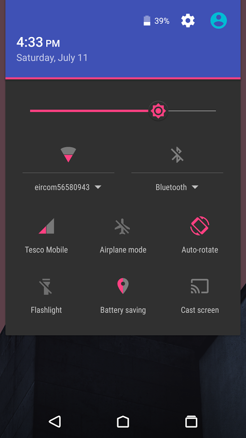 flatshade UI dark for CM12