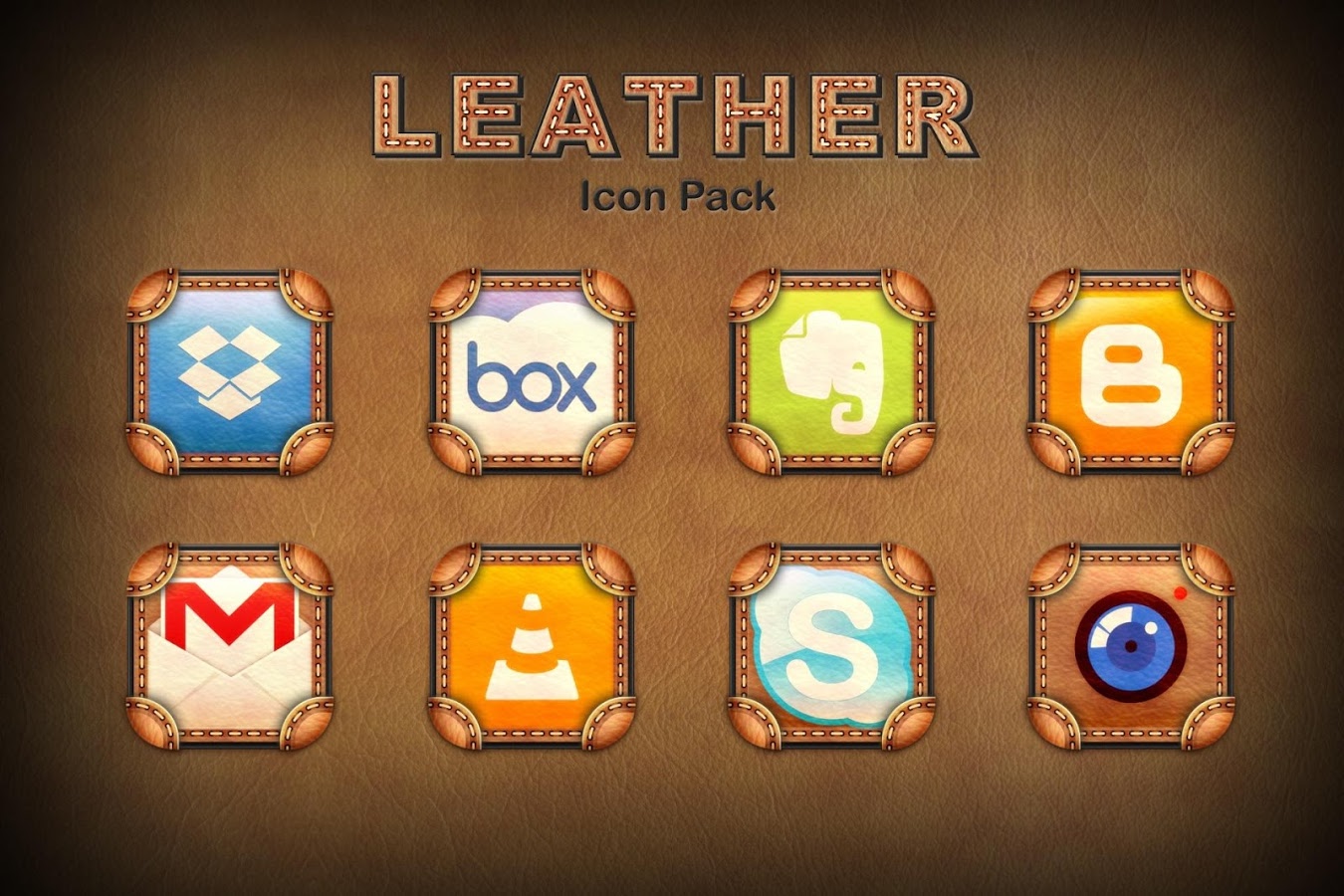 Leather Theme Icon Pack