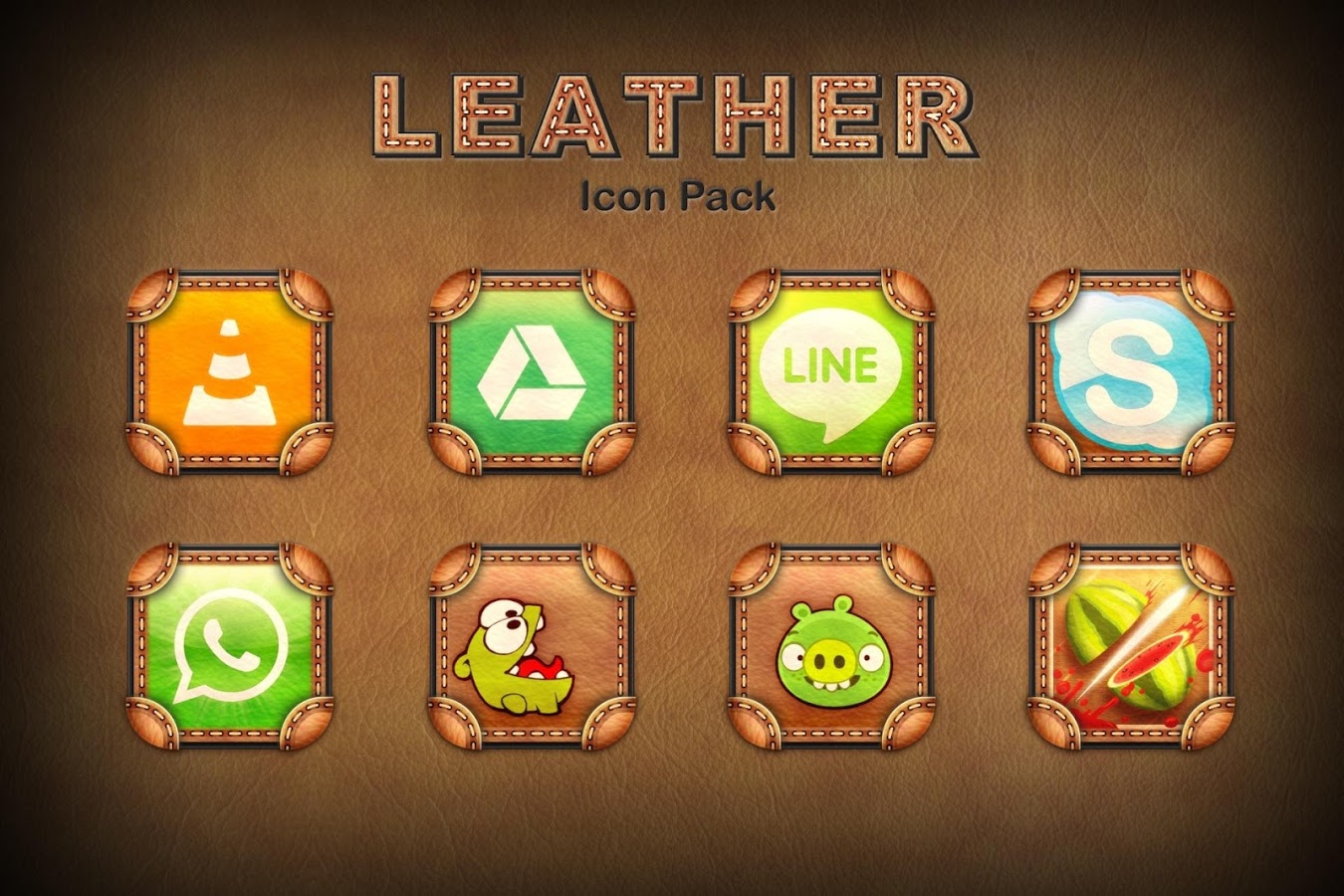 Leather Theme Icon Pack