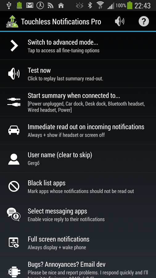 Touchless Notifications Pro