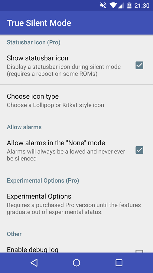 True Silent Mode for Lollipop