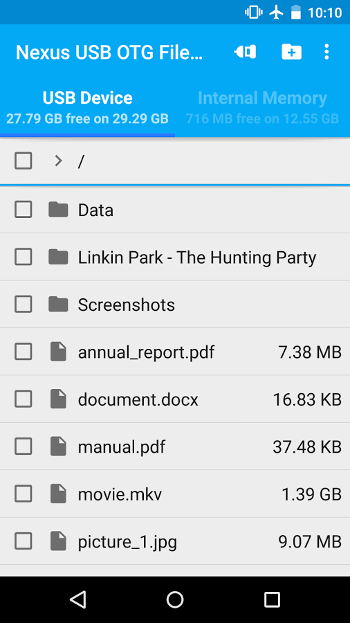 USB OTG File Manager for Nexus