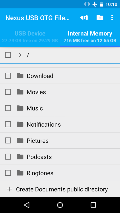 USB OTG File Manager for Nexus