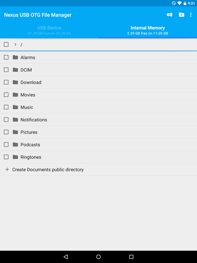 USB OTG File Manager for Nexus