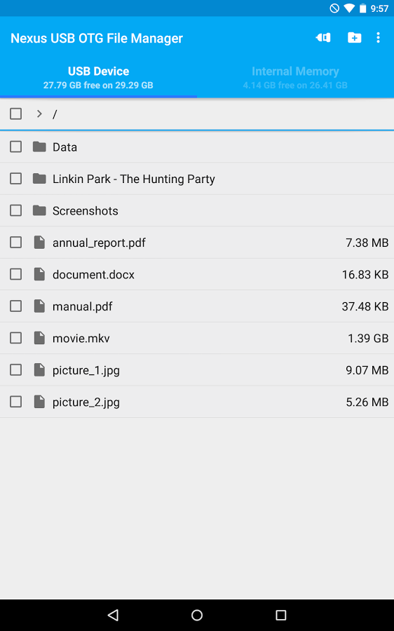 USB OTG File Manager for Nexus