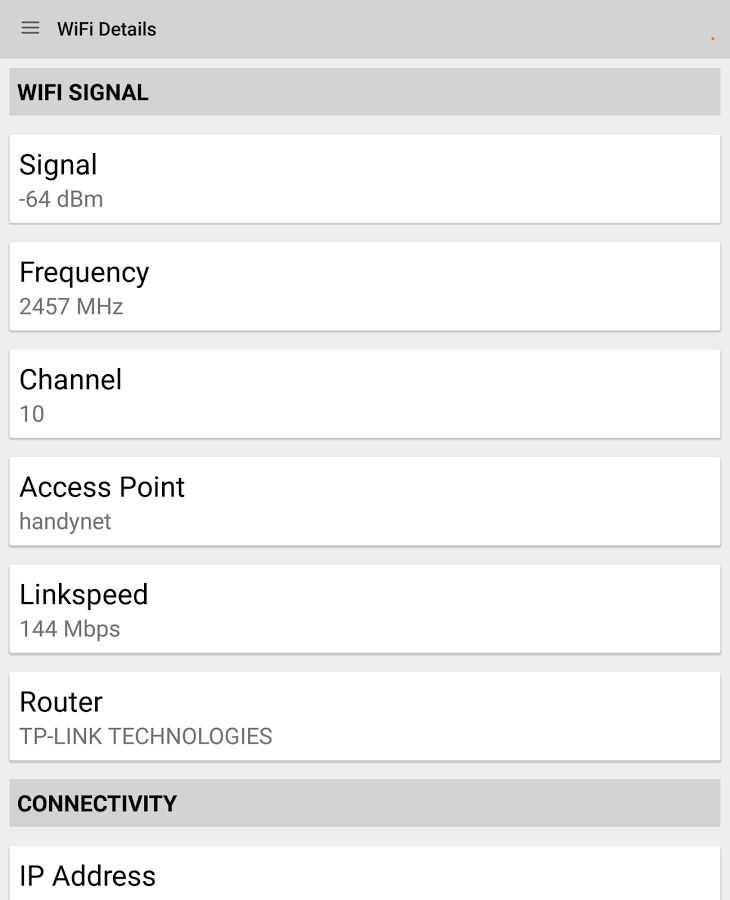 WIFI Signal Strength