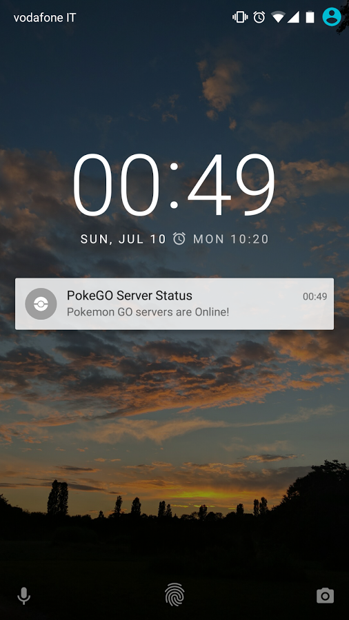 Server Status for Pokémon GO