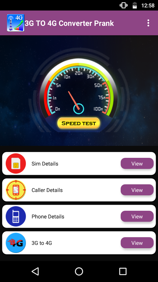 3G 4G Converter | Speed Test -Simulator PRO