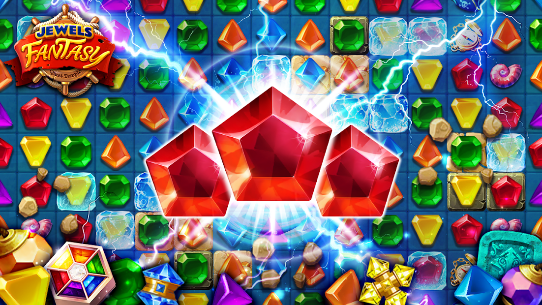 Jewels Fantasy : Quest Match 3 Puzzle [Mod Money]