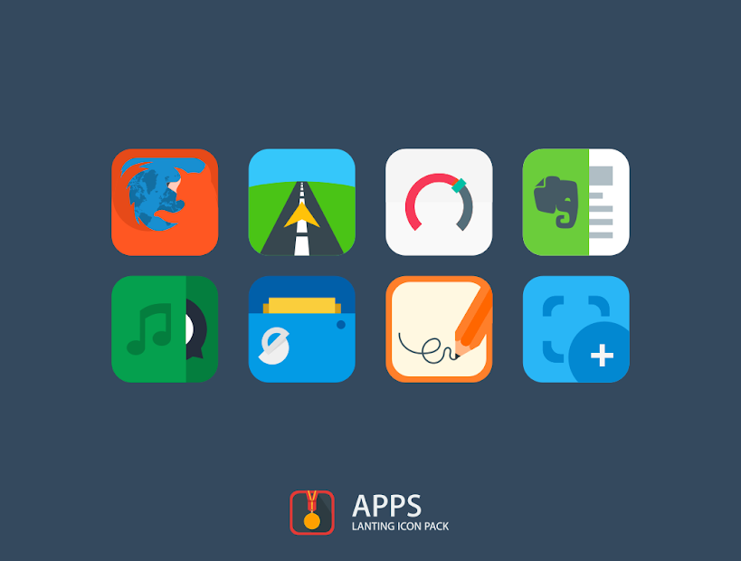 Lanting Icon Pack: Material and Colorful