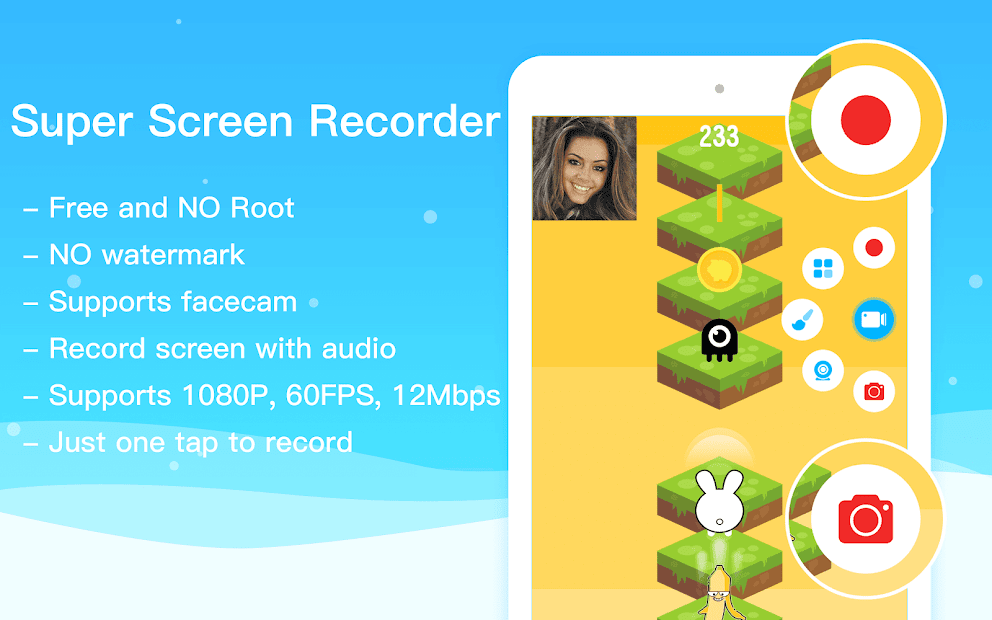 Super Screen Recorder–No Root REC & Screenshot