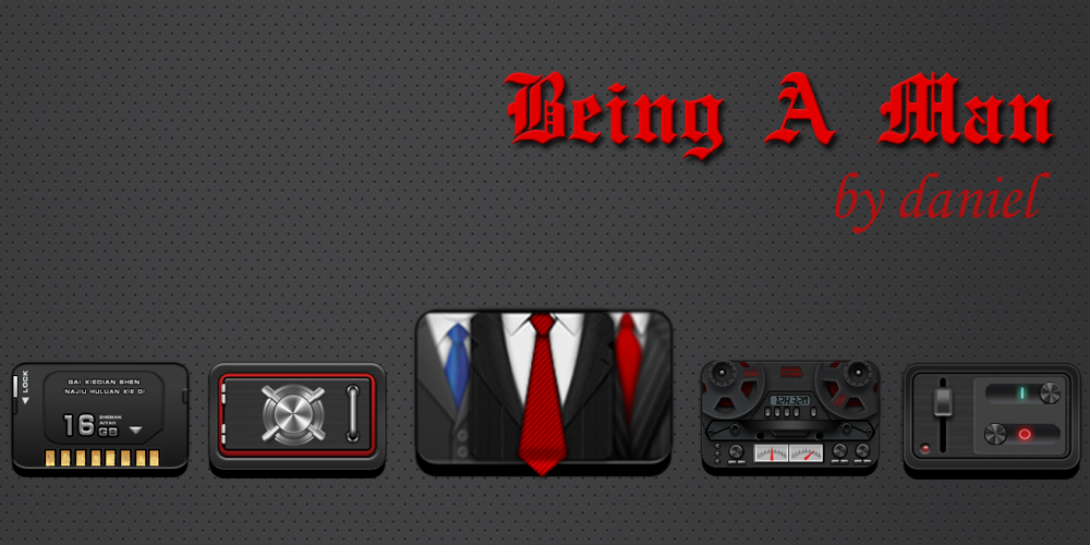 Being A Man GO Launcher Theme