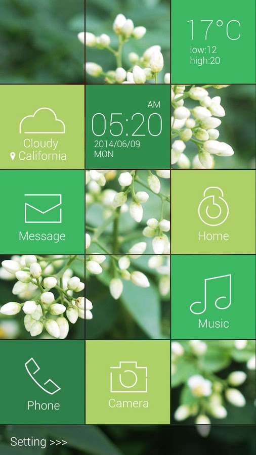 Cube GO Locker Theme