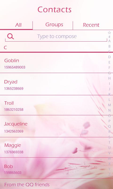 GO SMS PRO BLOOM THEME EX