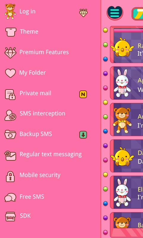 GO SMS Pro Claw It Theme EX