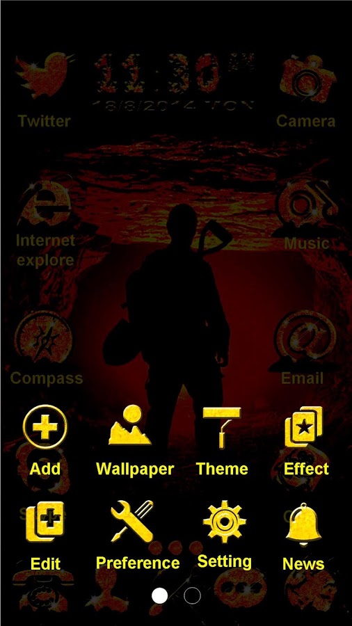 Gold Miner GO Launcher Theme