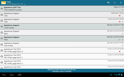 MobiMail for Outlook Web Email