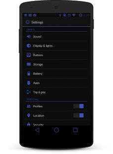 reNu Material Blue Theme CM11