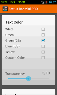 Status Bar Mini PRO