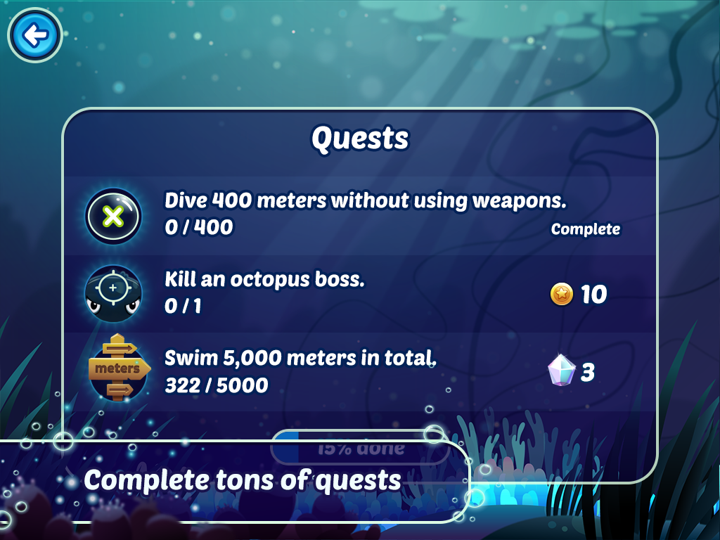 Tiny Diver (Unlimited Coins/Gems)