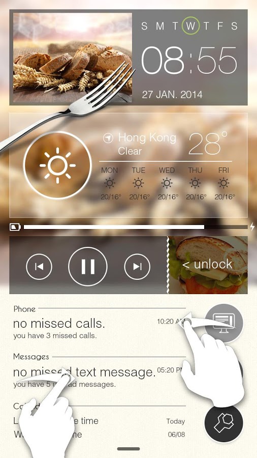 TOP Food GO Locker Theme