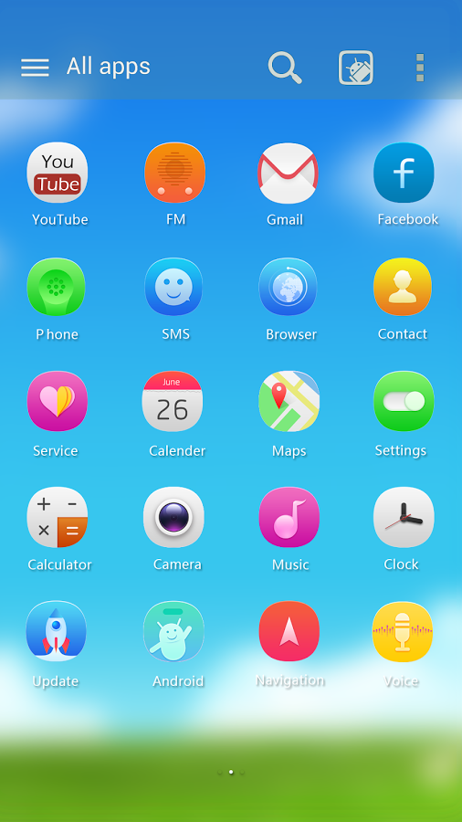 Young Feel GO Launcher Theme