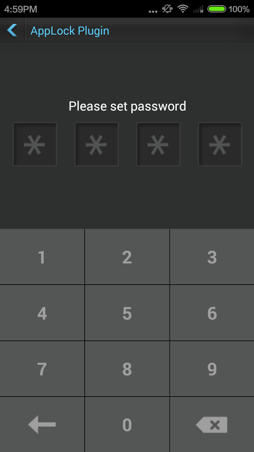 AppLock Plugin