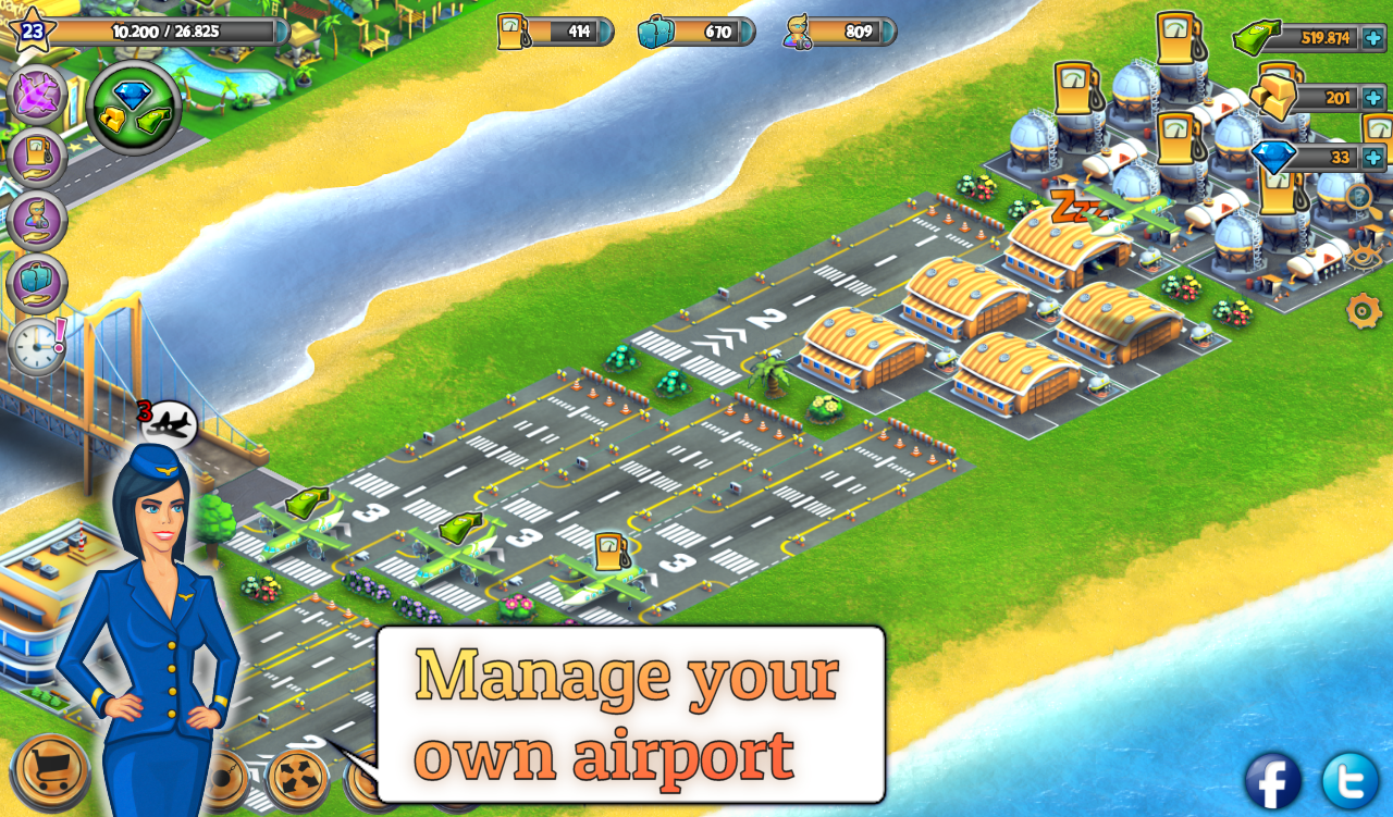 City Island: Airport ™ (Unlimited Cash/Diamonds)