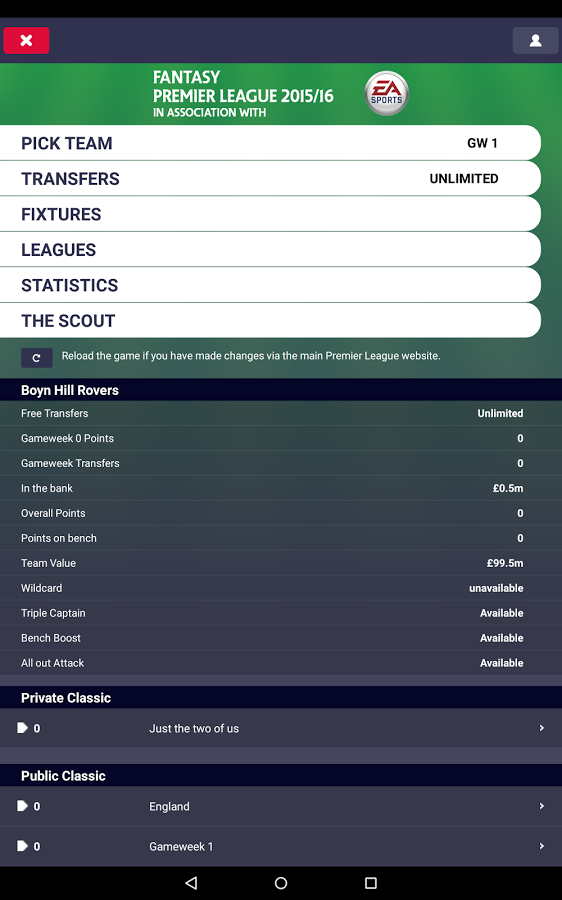 Fantasy Premier League 2015/16