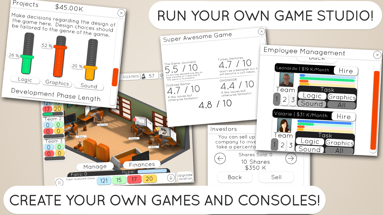 Game Studio Tycoon 2 (Mod Money)