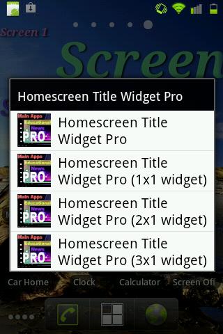 Home Screen Title Widget Pro