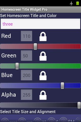 Home Screen Title Widget Pro