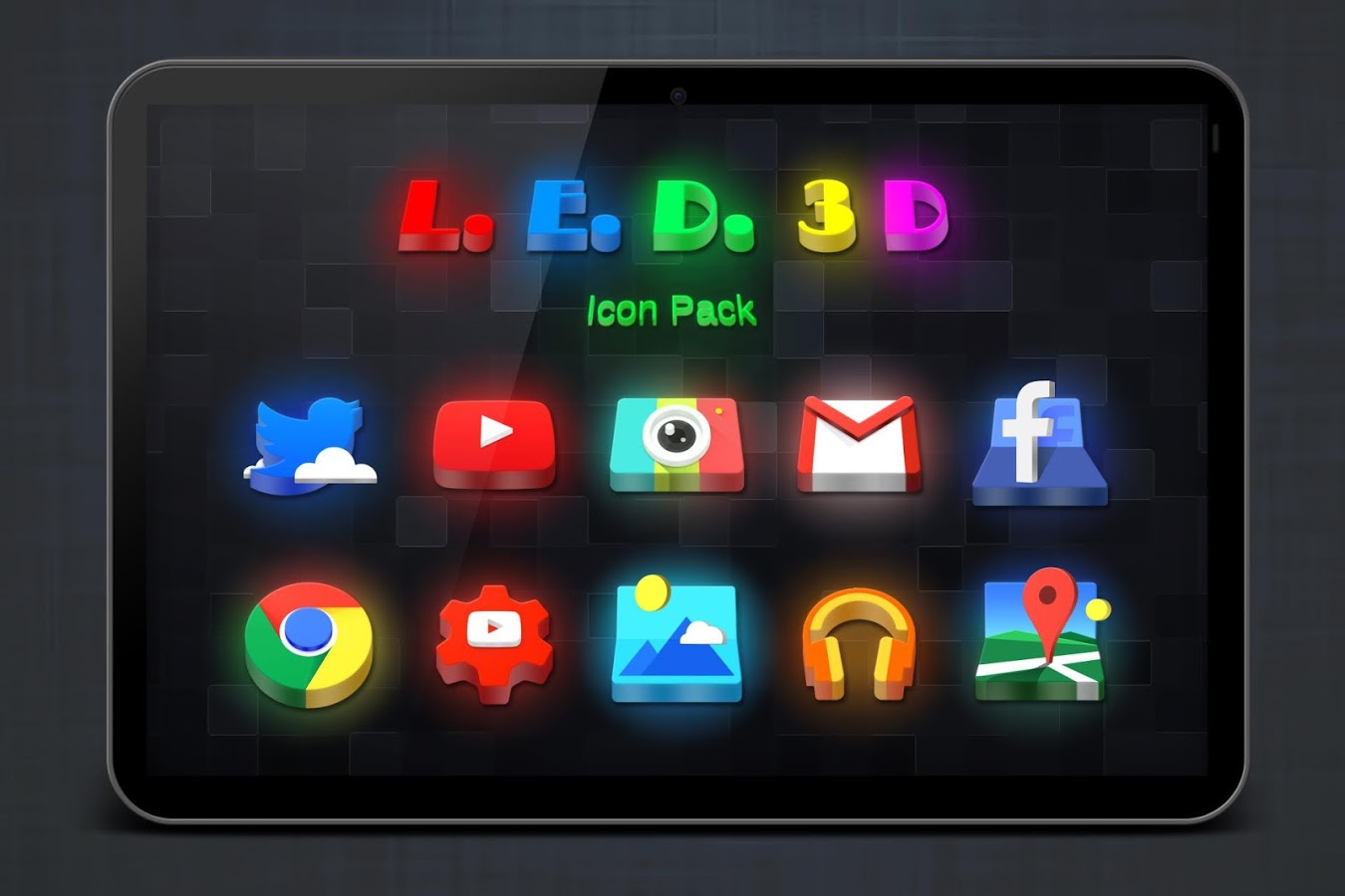 LED 3D Icon Pack