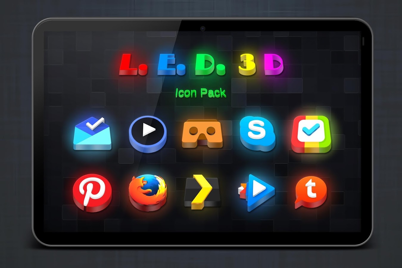 LED 3D Icon Pack