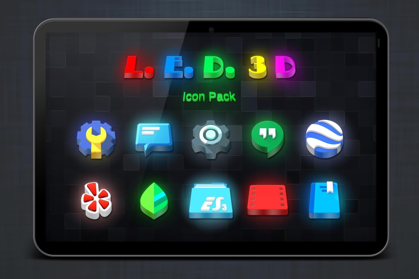 LED 3D Icon Pack