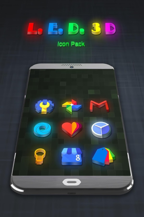 LED 3D Icon Pack