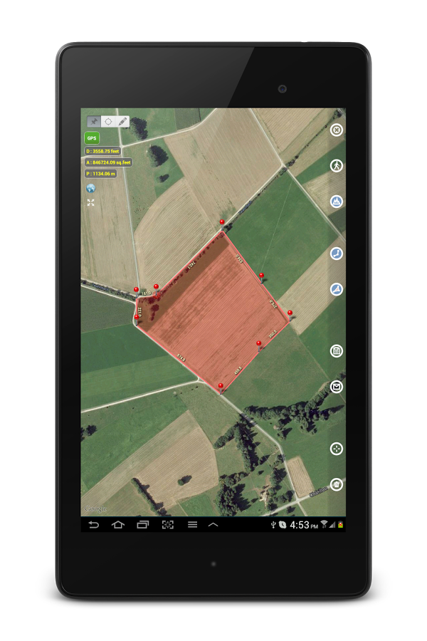 Planimeter - GPS area measure