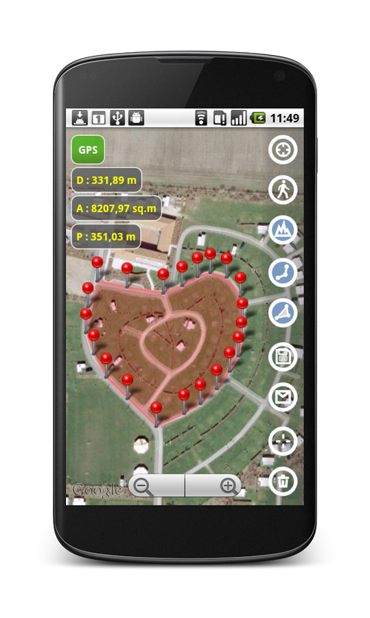 Planimeter - GPS area measure