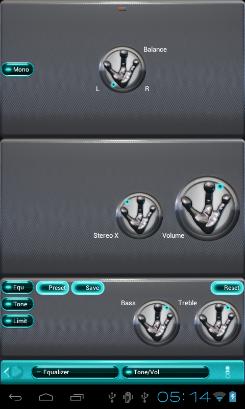 poweramp skin alien lightblue