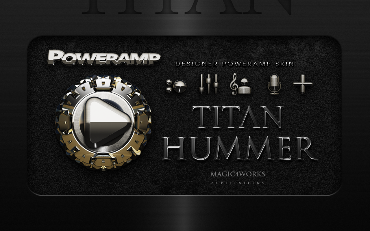 Poweramp skin Hummer