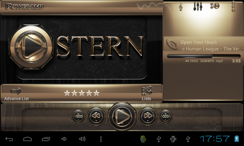 Poweramp skin Stern