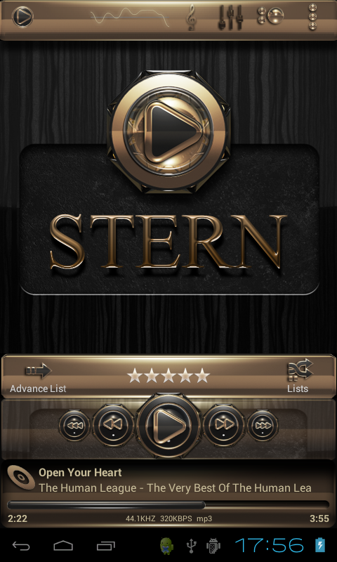 Poweramp skin Stern