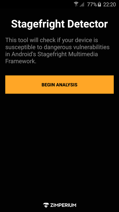 Stagefright Detector App