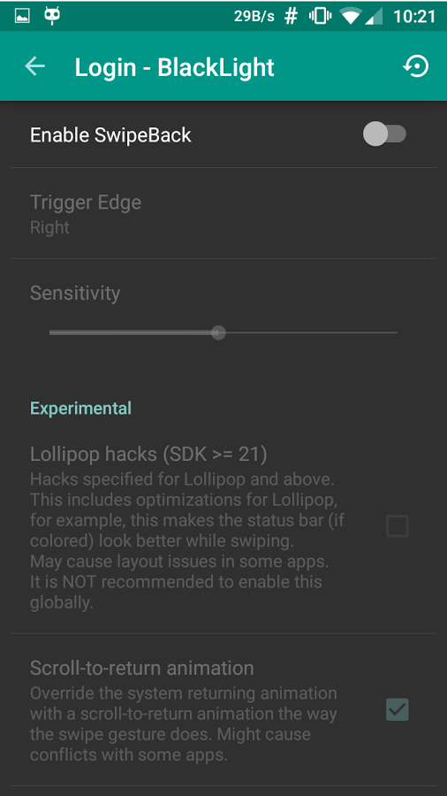 SwipeBack2 - Xposed Module