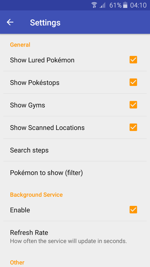 Pokemap - scan and alert