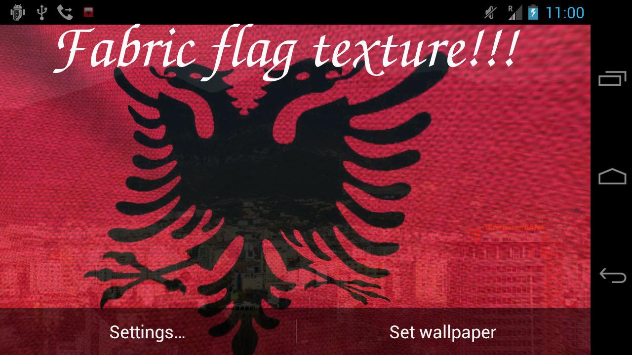 3D Albania Flag LWP +